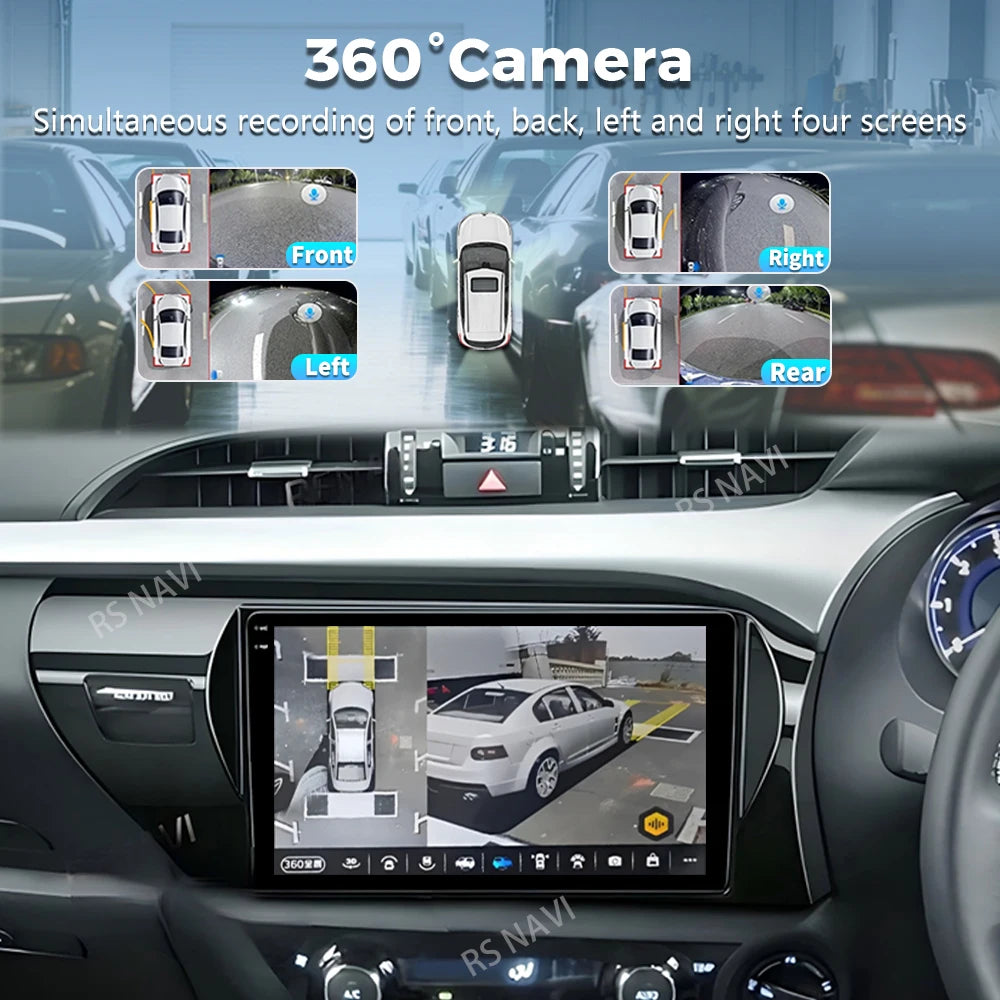 Android 16 For Toyota Hilux 2015-2023 RHD 2K QLED Android Car Radio Multimedia Video Playe