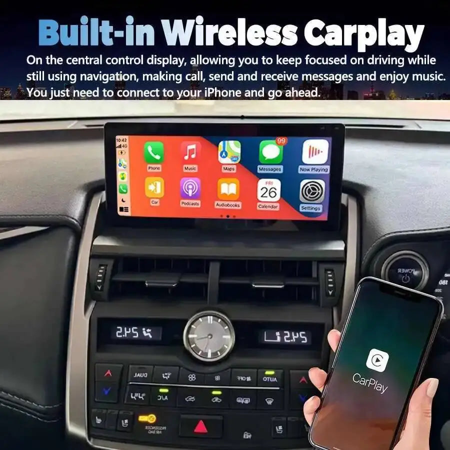 DSP Navi RHD Qualcomm 668S CarPlay BT Multimedia Video Player Stereo For Lexus NX NX200 NX