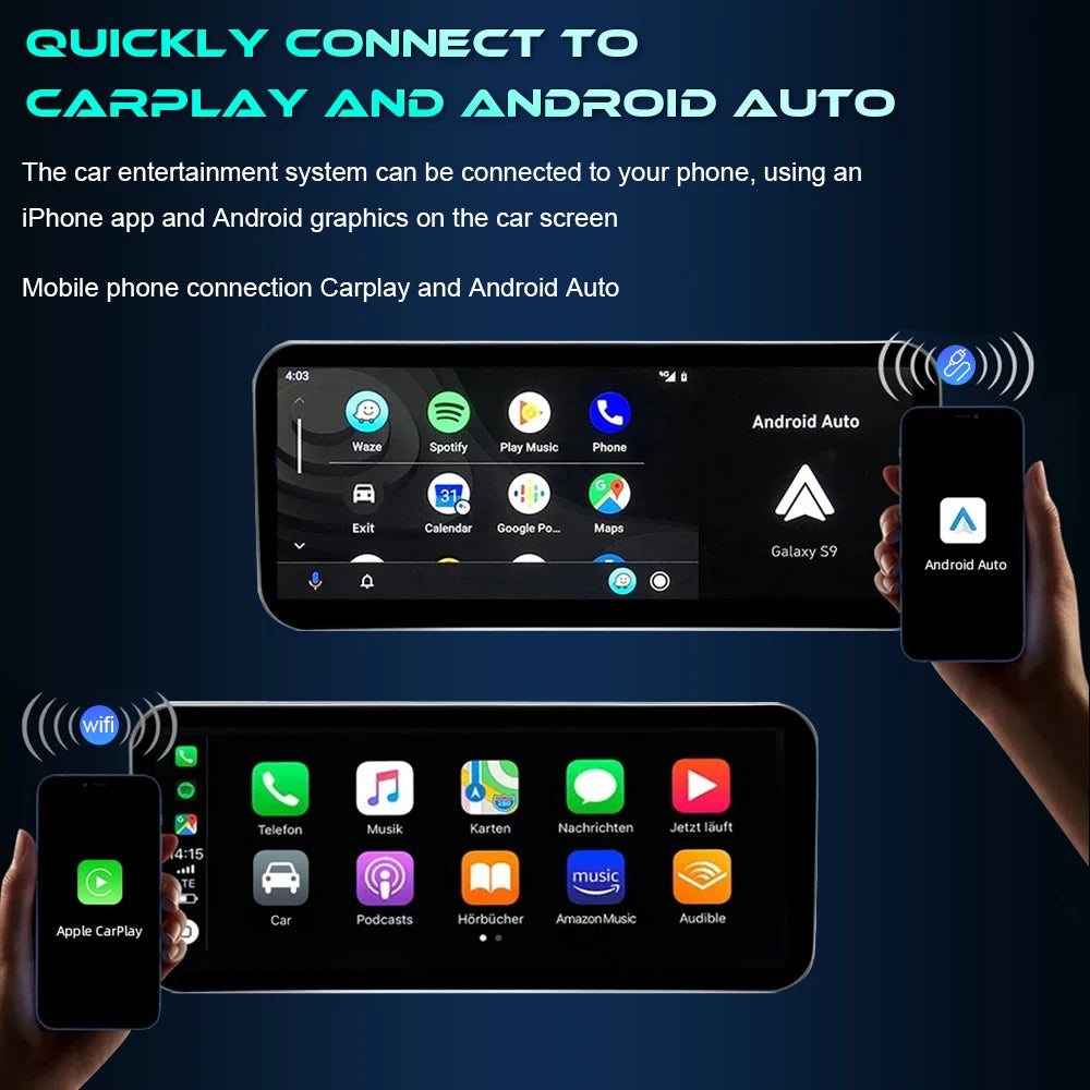 8.8inch Android 14 Auto Radio For Mercedes Benz C Class W204 S204 2011 -2014 Car Multimedi
