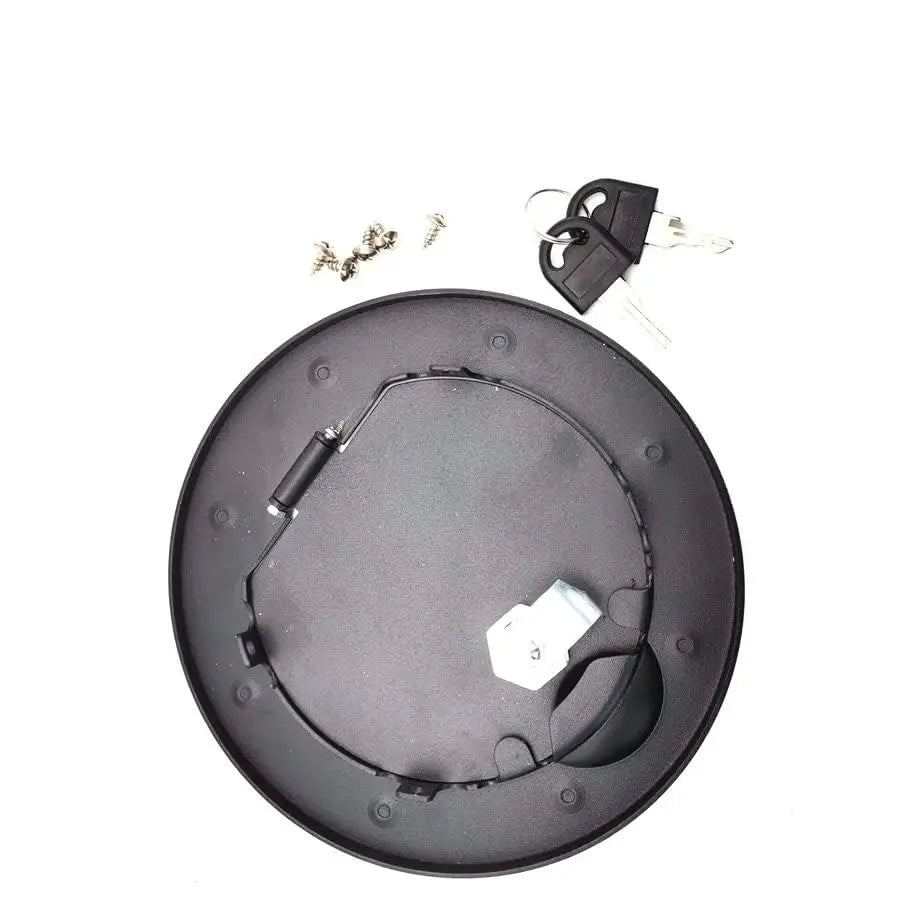 For 07-18 Jeep Wrangler JK Aluminum Gas Tank Cap Locking Fuel Filler Door Cover