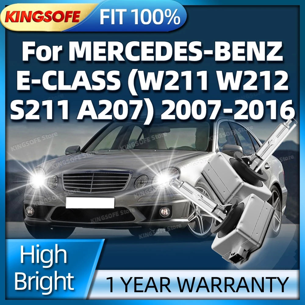 High Bright D1S 6000K White HID Xenon Headlight Bulb For MERCEDES BENZ E CLASS W211 W212 S