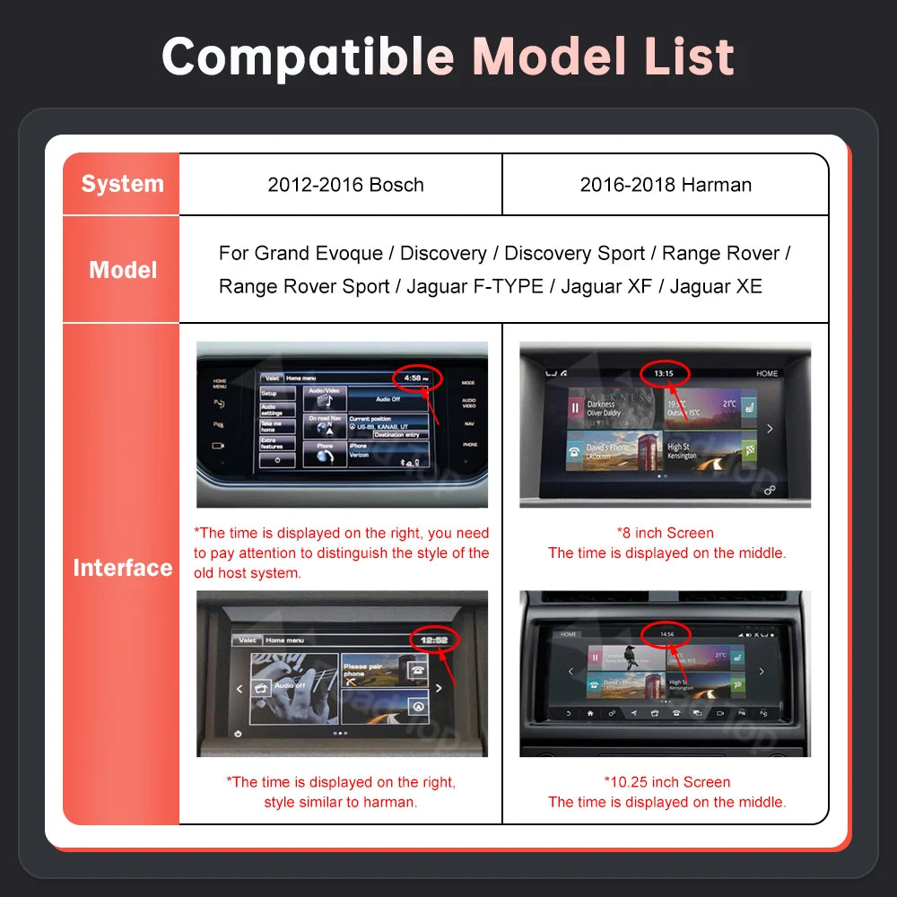 Wireless Carplay For Land Rover/Jaguar/Range Rover/Evoque/Discovery 2012-2018 Android Auto | AUTOKITSHOP