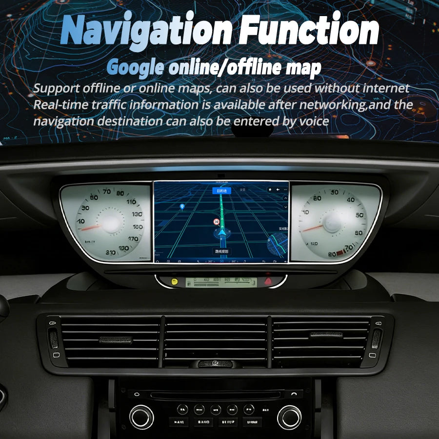 7" Android Screen Car Radio For Peugeot 807 For Citroen C8 2002-2014 Multimedia Player Ste