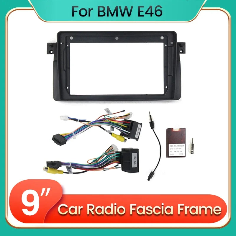 2 DIN Android Car Radio Frame for Bmw E46 M3 318i 320i 325i 330 335 1998-2006 Multimedia P | AUTOKITSHOP