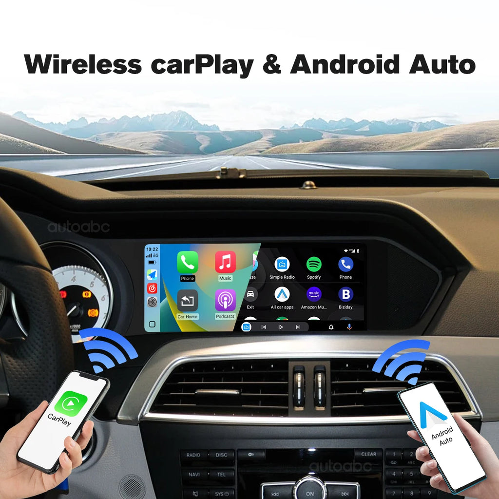 8.8"Screen For Mercedes Benz W204 C Class 2011-2015 Android Auto Wireless Carplay Car Mult | AUTOKITSHOP