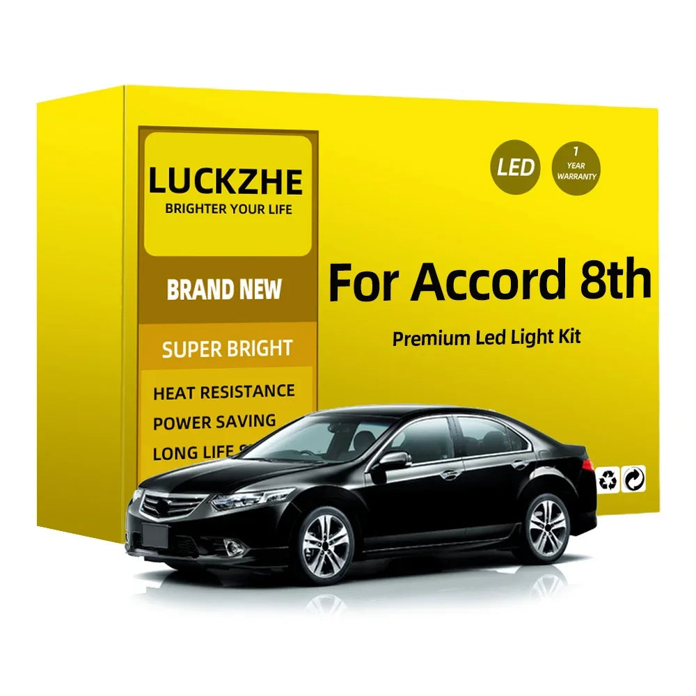 15-Piece LED Interior Light Kit for Honda Accord 8th Gen - Canbus Error-Free Bulbs | AUTOKITSHOP