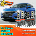 2/4Pcs LED Light Canbus Car Headlight Auto Bulbs For Honda INSIGHT 2009-2023 2010 2011 201