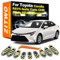 AutoKitShop LED Interior Dome Map Light Bulb Kit For Toyota Corolla RAV4 CHR C-HR Aven for Toyota Corolla RAV4 T27 - Canbus LE