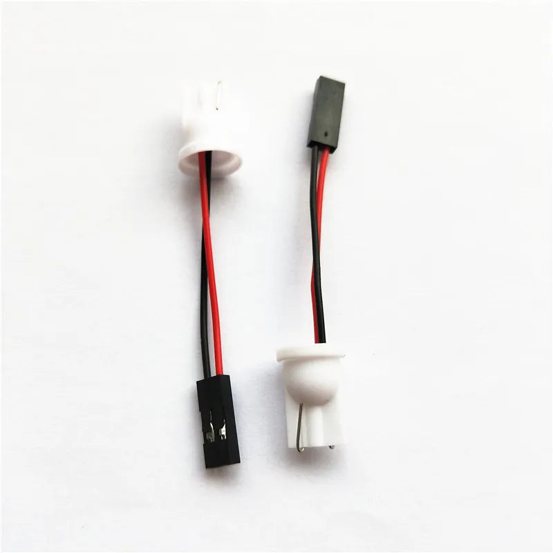 Rockeybright 2pcs T10 Adapter for Car LED Light LED Panel Stop Lamp Bulb Connector T10 Soc