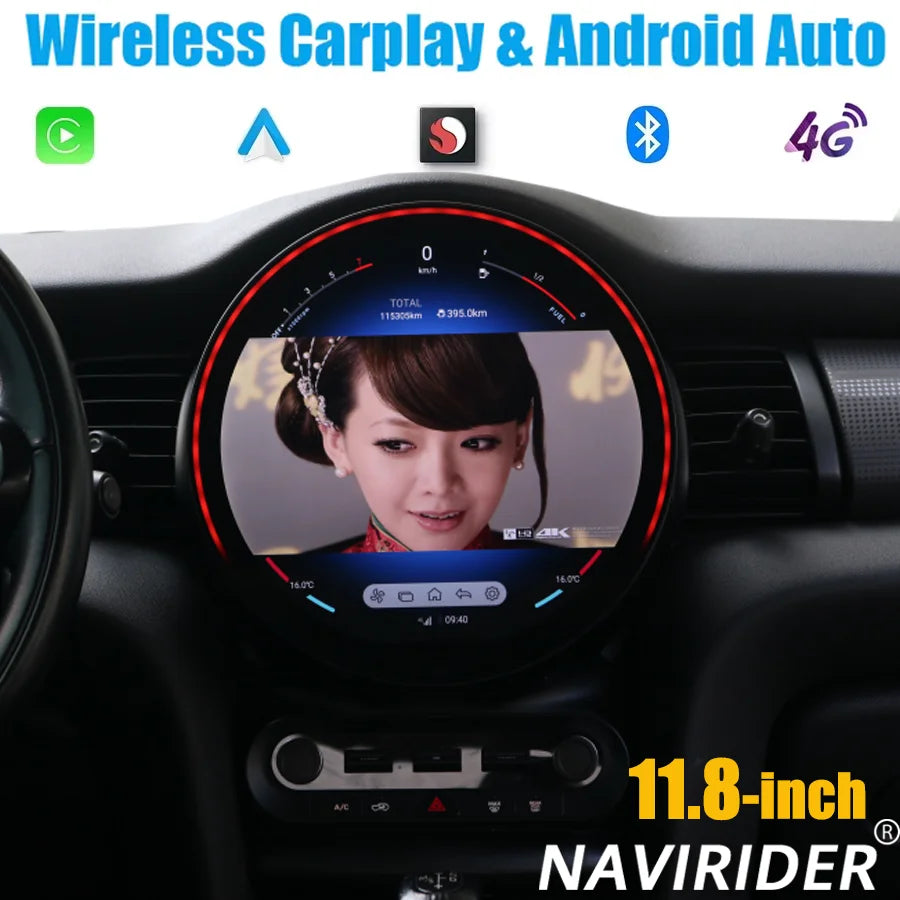 Android 14.0 Car Screen Autoradio For BMW Mini F55 F56 F54 F60 2014-2020 NBT EVO GPS Navig | AUTOKITSHOP