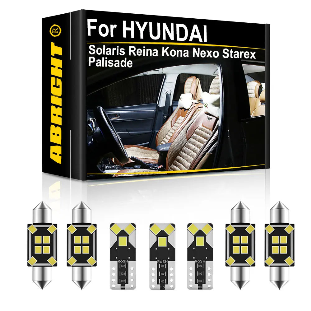 LED Interior Light Kit for HYUNDAI - Canbus Error-Free Interior Bulbs