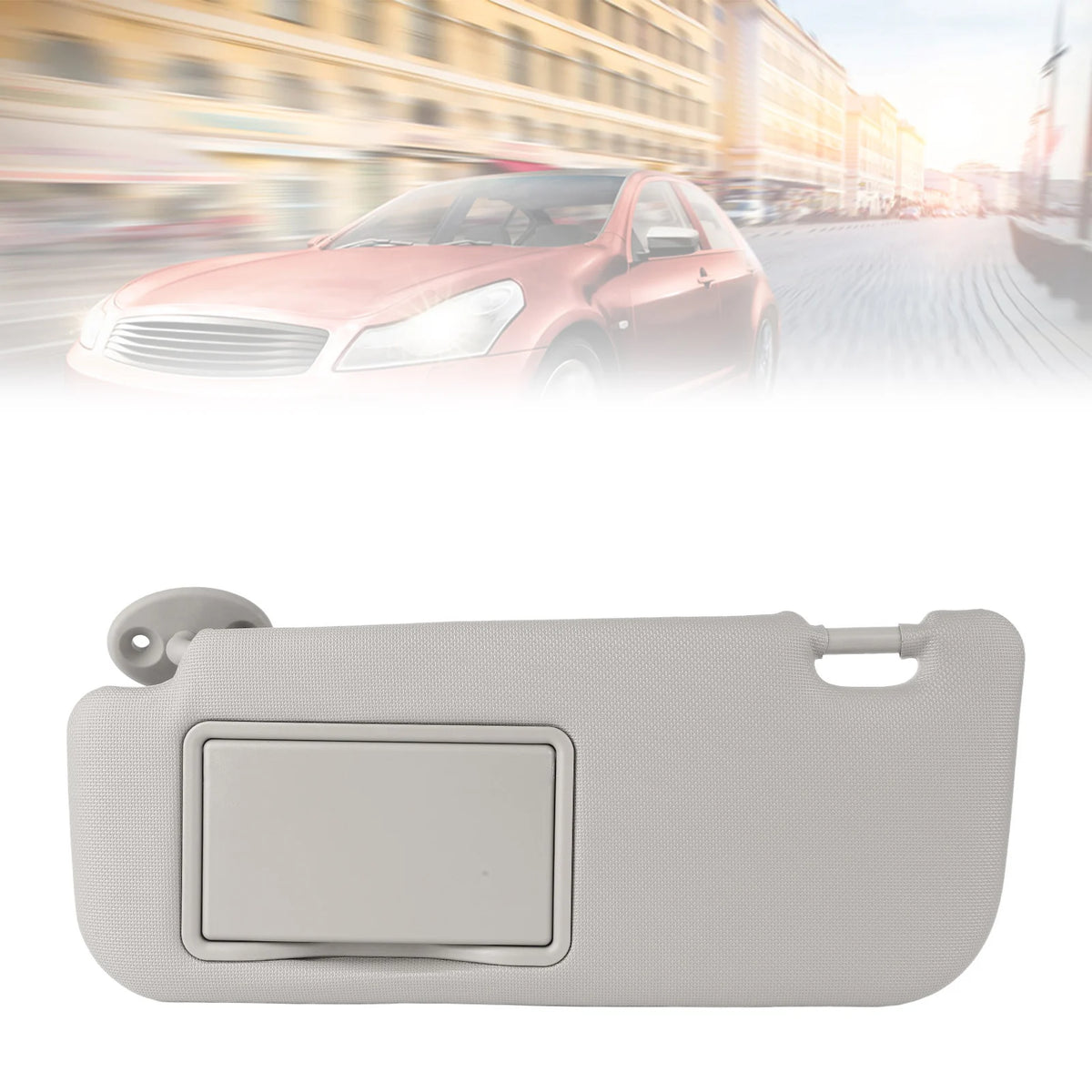 Gray Car Sun Visor Left Driver Side Gray High Hardness Sun Visor with Vanity Mirror Sun Visor - Automotive LED Light