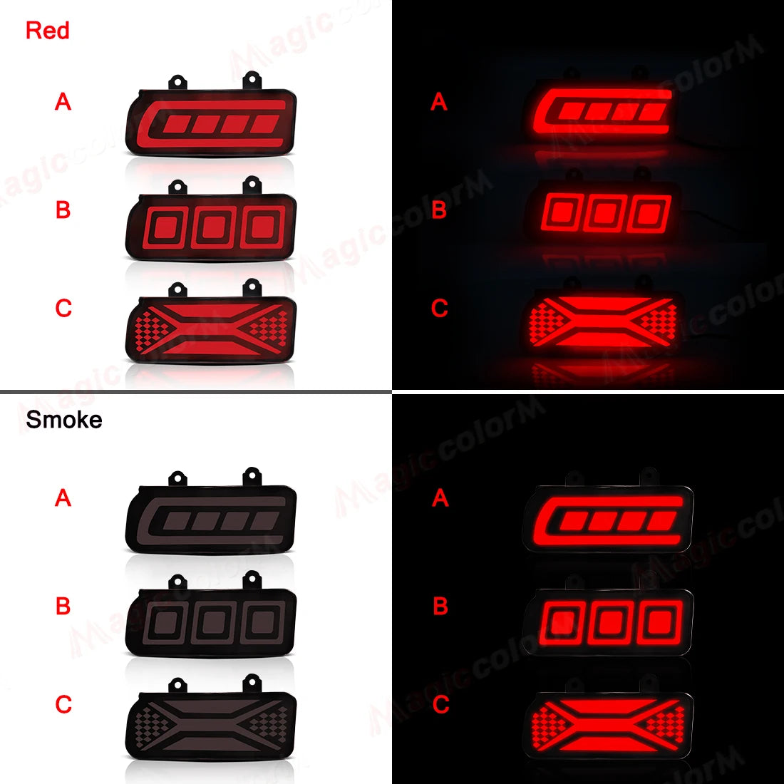LED Rear Bumper Reflector Lights For Honda CRV CR-V 2015 2016 Daytime Running Brake Warnin | AUTOKITSHOP
