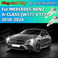 2/4Pcs High Power Headlight Car LED Lights Bulbs 160W For MERCEDES-BENZ A-CLASS W177 V177