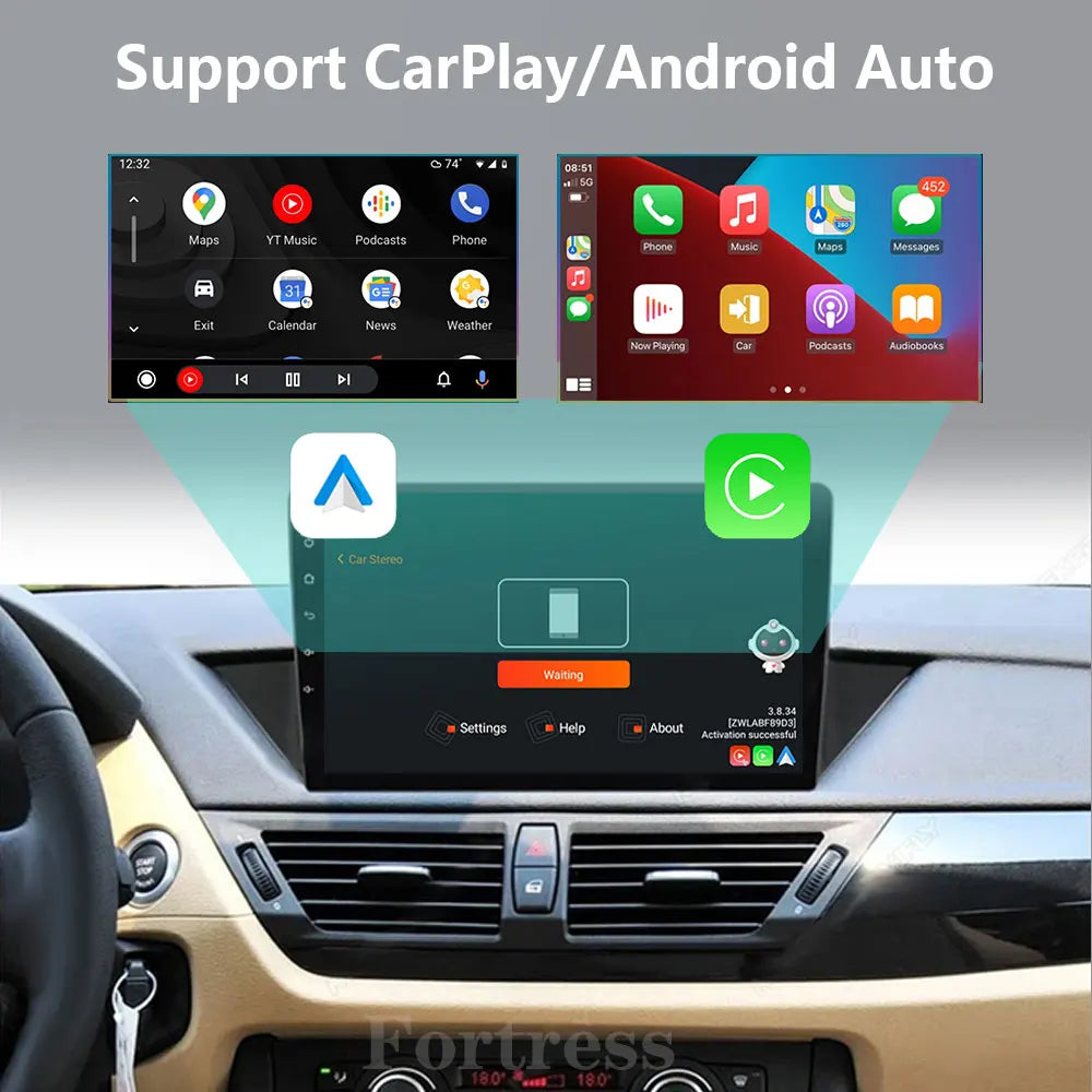 Android 16 carplay For BMW X1 E84 2009-2012 Car Radio Multimedia Video Players Android Aut