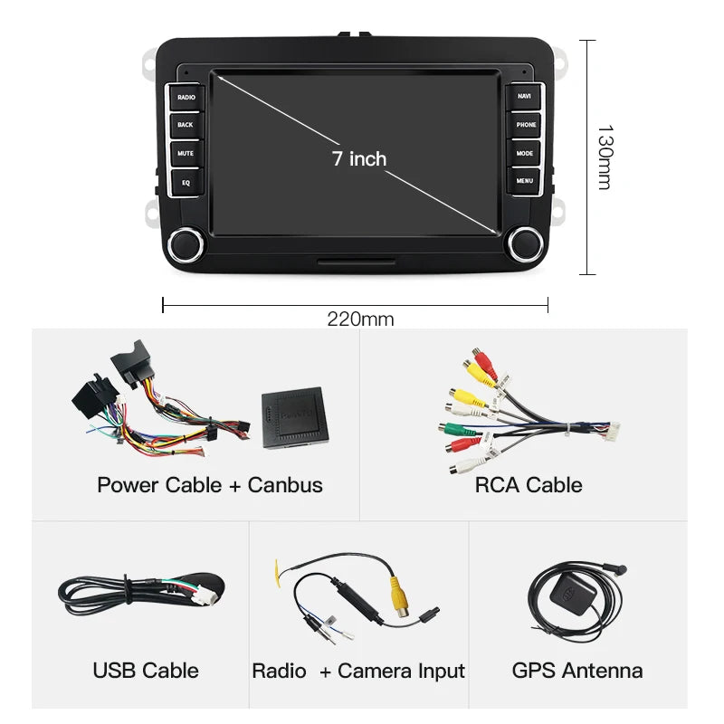 SZLELV Car Play Android Auto Radio Multimedia Player For VW Volkswagen Jetta Multimedia T5