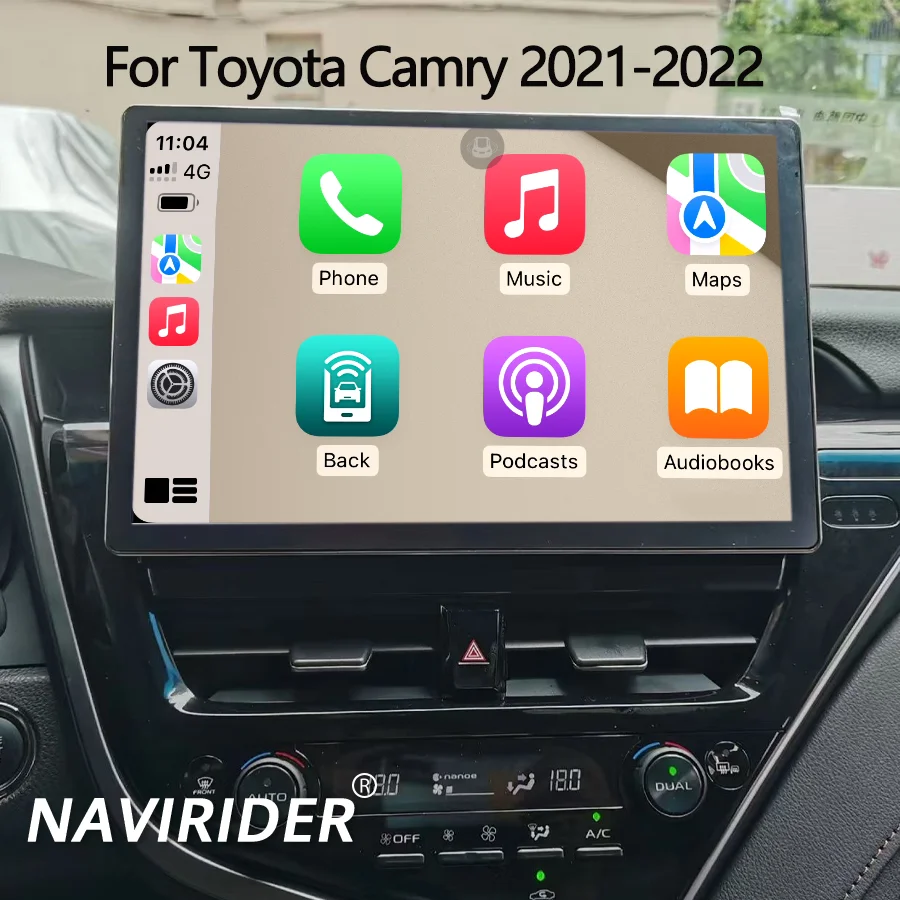 Android Auto Car Radio for Toyota Camry 2021-2022 Hybrid 13.3 Inch 2K Android 14 GPS Carpl