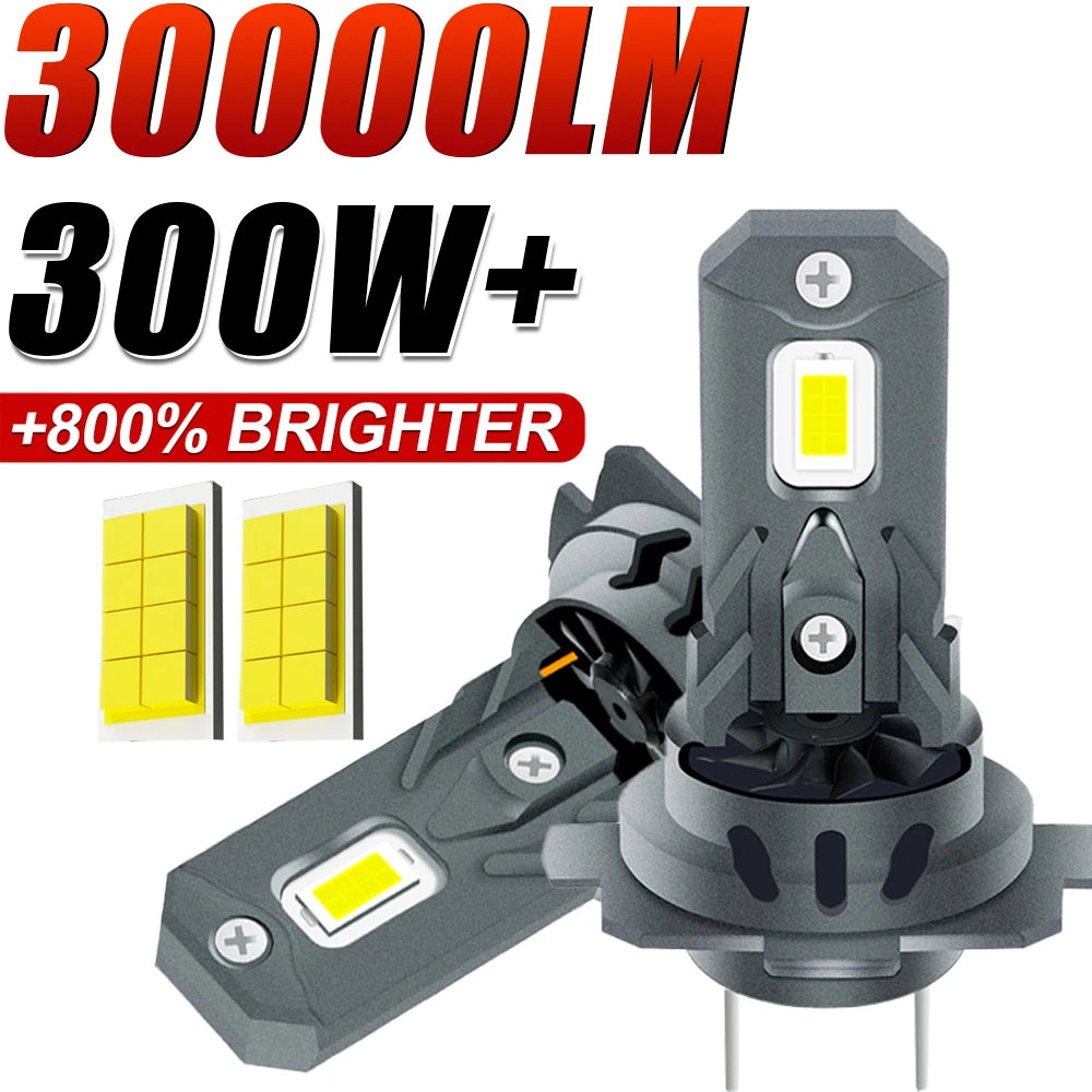 H7 LED Headlight Bulb 300W 300000LM CPS LED Canbus Auto Lamps 6500K LED Lights Bulb For Ca