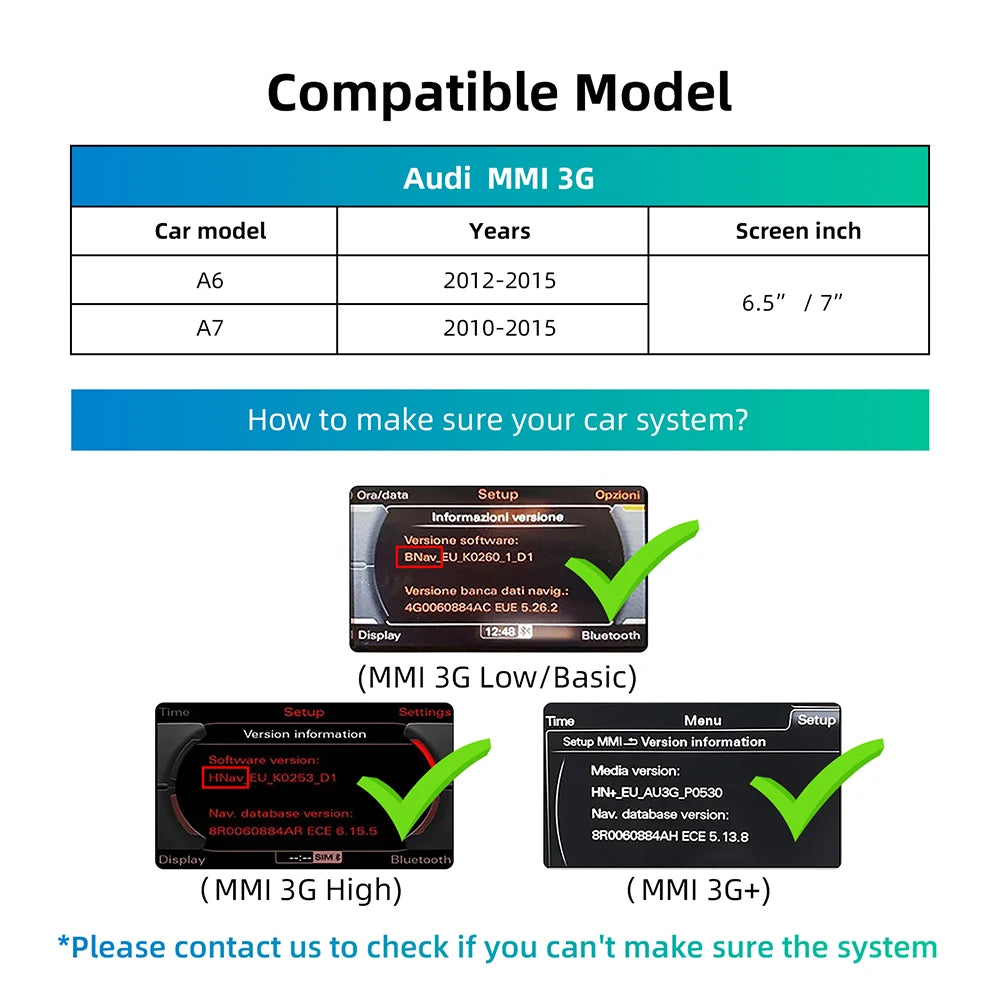 ANYFAR Wireless CarPlay For Audi A6 A7 2010-2015 Android Auto Mirror Link AirPlay Reverse  | AUTOKITSHOP