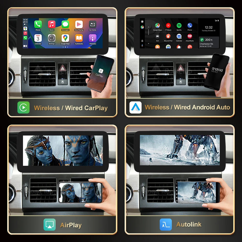 RoadTop Linux Screen Wireless CarPlay Android Auto Multimedia Display for Mercedes-Benz GL