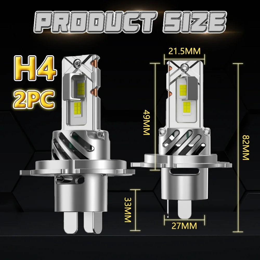 H7 H4 LED Canbus Bulb Ultra Powerful Spotlight Turbo Car Headlight High Power Ampoule Led