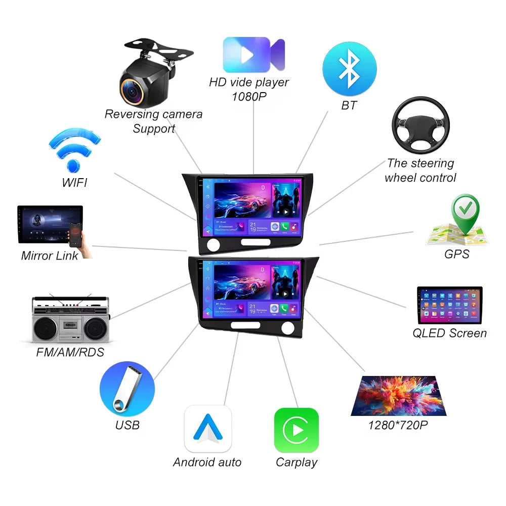 Android 16 Carplay For Honda Cr-z 1 Crz Lhd Rhd 2010-2016 Car Radio Multimedia Player Ster | AUTOKITSHOP
