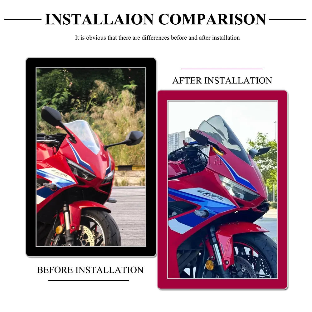 Rearview Mirror Motorcycle For Honda CBR650R 2026 CBR650 R CBR 650R E-Clutch 2026 Wind Wing Adju - Automotive LED Light