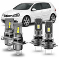 BEVINSEE H4+H7 LED Headlamp Kits Plug & Play CANBUS Error Free for VW for Golf MK4/MK5 Pol