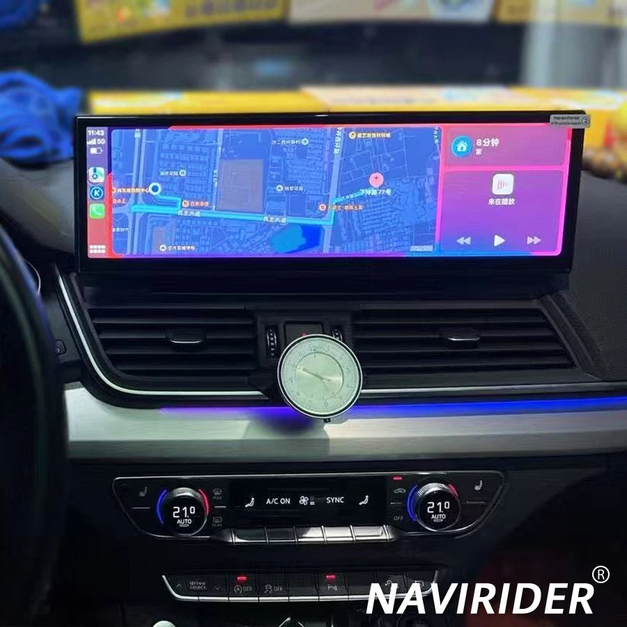 14.9" Car Radio Android Screen, For Audi Q5 2018-2020, Wireless CarPlay GPS Navigation Mul