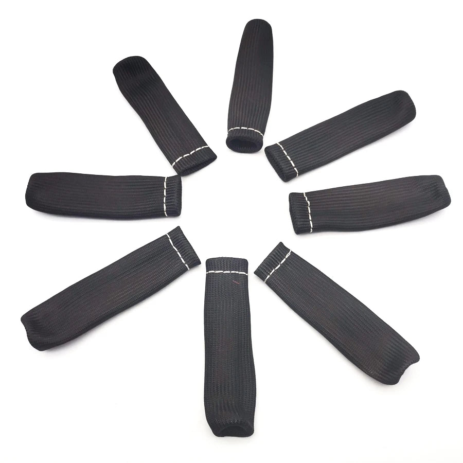 1200° Black Heat Shield Spark Plug Wire Protector Sleeve Covers SBC BBC 350 454
