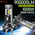 H4 H7 LED CANBUS Bulb 900000LM Wireless Plug And Play Led headlight 6000K Spotlight Upgrad