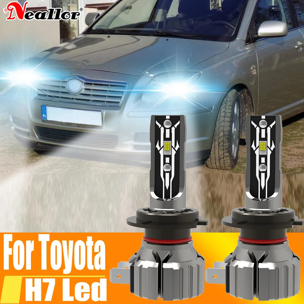 2x H7 Led Light Headlight Canbus Car Fog Bulb High Power 6000K White Moto Diode Lamp 12v 5
