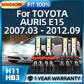 LED Headlights Kit 30000LM H11 HB3 Turbo Lamp 6000K Light For TOYOTA AURIS E15 2007 2008 2