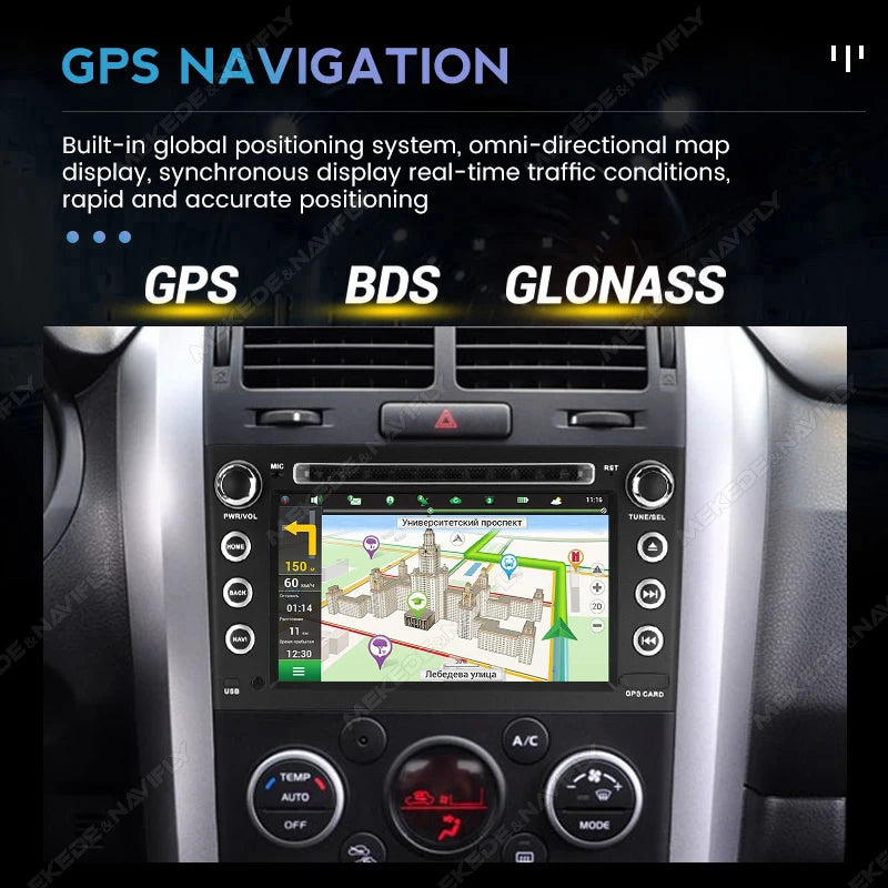 For Suzuki Grand Vitara 3 2005-2015 Android 15 IPS Screen Car Radio Carplay GPS Central Mu