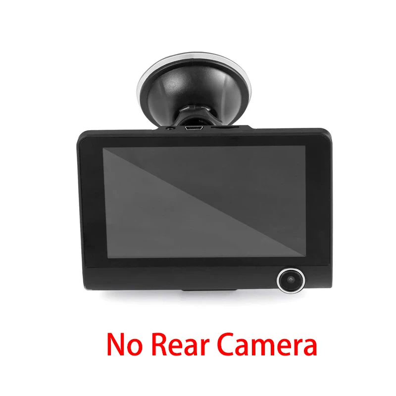 4 inch Black Box Car DVR Dashcam Dash Camera IPS HD Screen 1080P Dual Lens Video Recorder Front + Interior View Camera Dash Cam