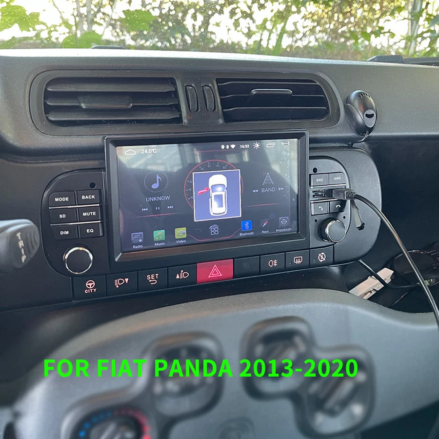Android 14 Screen For FIAT PANDA 2013-2020 Car Radio Multimedia Video Player Stereo Auto A