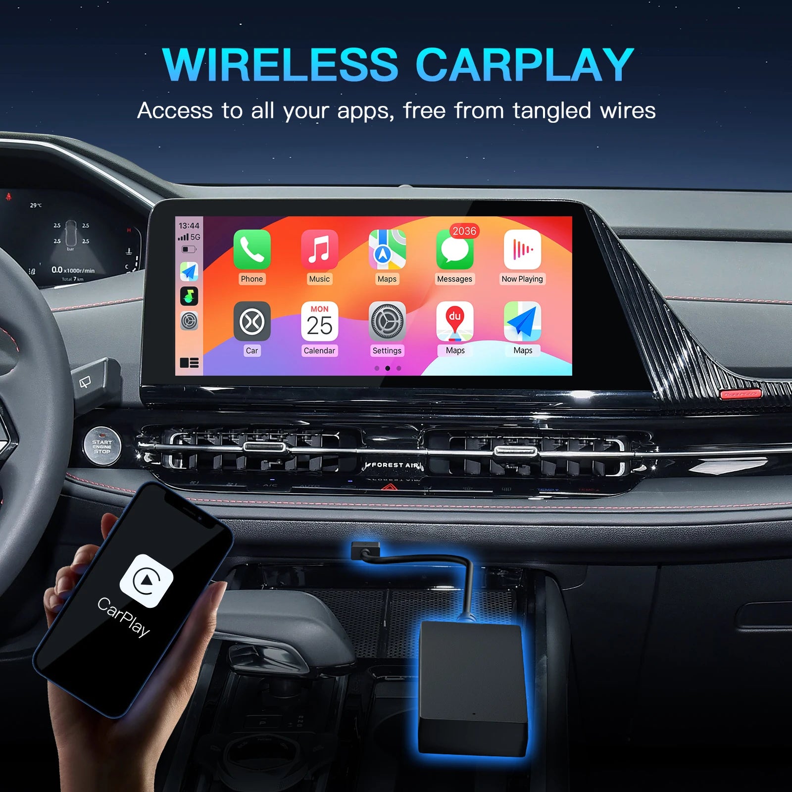 CARABC Carbitlink Smartlink to Wireless CarPlay Android Auto for Chery Jetour X70, X70S, X
