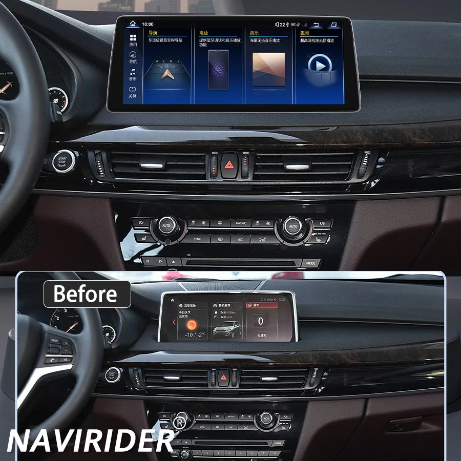 Car Multimedia Video Player HU With 360 Carplay Screen For BMW X5 F15 X6 F16 2018 Android