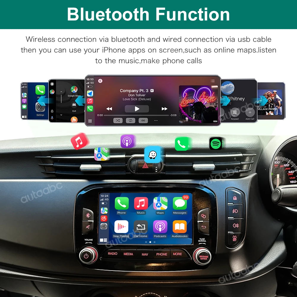 Wireless CarPlay Android Auto Interface For Alfa Romeo Giulietta 2014-2021 Fiat 500X 2015- | AUTOKITSHOP