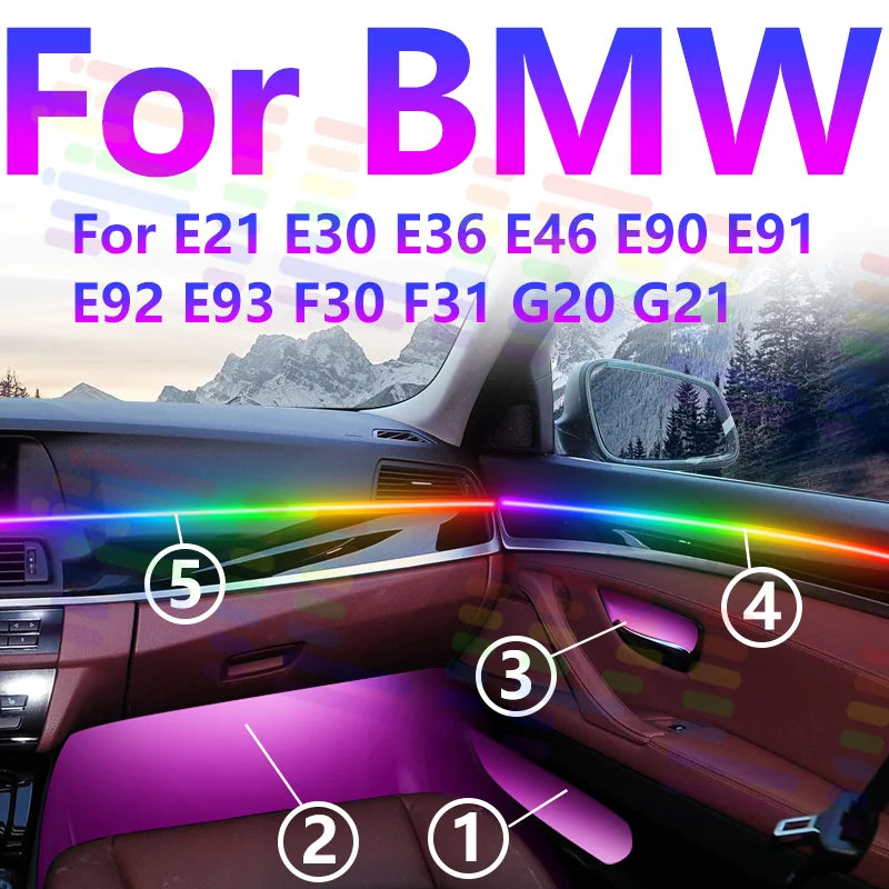 RGB - Ambient Light - for BMW E21 G21 E46 - Car Interior Lighting | AUTOKITSHOP