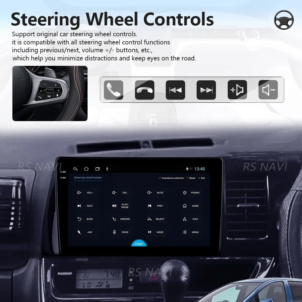 Android 16 Carplay Auto Qualcomm 2K QLED Screen Car Radio Player For Toyota Wish XE10 2003