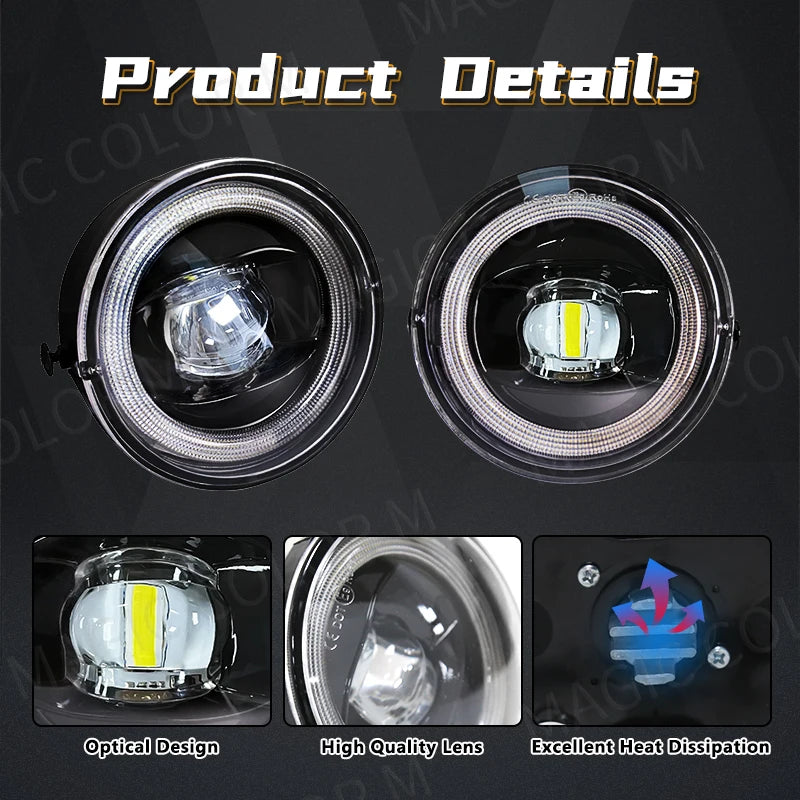 LED Fog Light Angel Eyes For Toyota Tacoma Tundra Sequoia 2005 2006 2007 2008 2009 2010 20 | AUTOKITSHOP