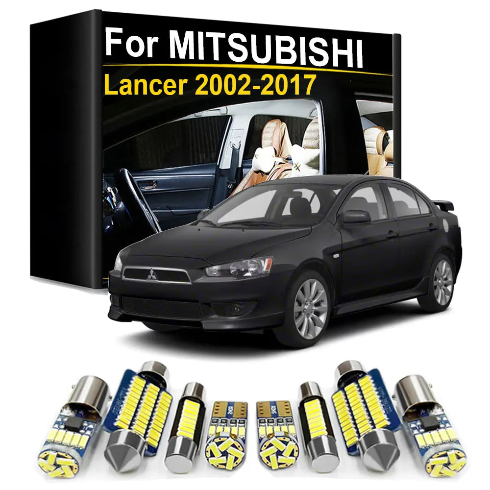 LED Interior Light Kit for Mitsubishi Lancer 7 8 2002- 2005 - Canbus Dome Map Door Trunk Bulbs | AUTOKITSHOP