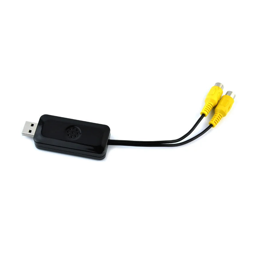 USB To RCA Output Adapter Car Stereo Video Out Box Adapter Headrest Function For Multimedi