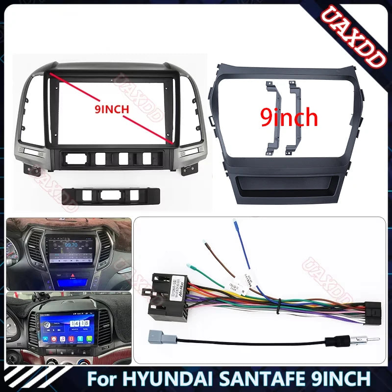 For HYUNDAI SANTAFE 9INCH Car Radio Android DVD Stereo Audio Screen Multimedia Video CD Pl