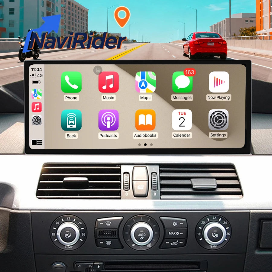 15.8h Android Auto Multimedia For BMW 5 Series 3 Series E90 E91 E92 E60 E61 E63 E64 2007-2