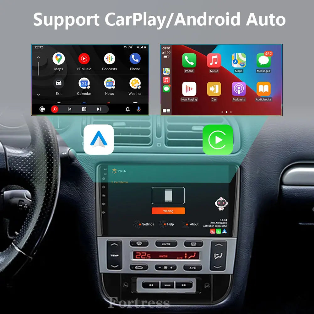 Android 16 Carplay For Peugeot 406 1995 - 2005 Car Radio Auto 4G WIFI GPS Navigation Multi