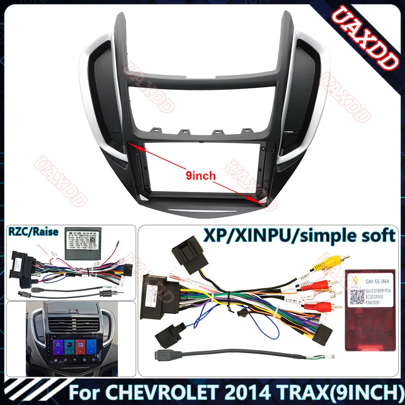 For CHEVROLET 2014 TRAX 9INCH Car DVD Radio Android Stereo Harness Screens Accessories Nav