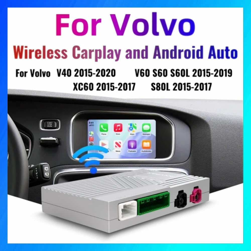 For Volvo XC60 XC70 S60 S80 V60 V70 V40 Wireless Carplay Android Auto Modulo AI Box Decode | AUTOKITSHOP