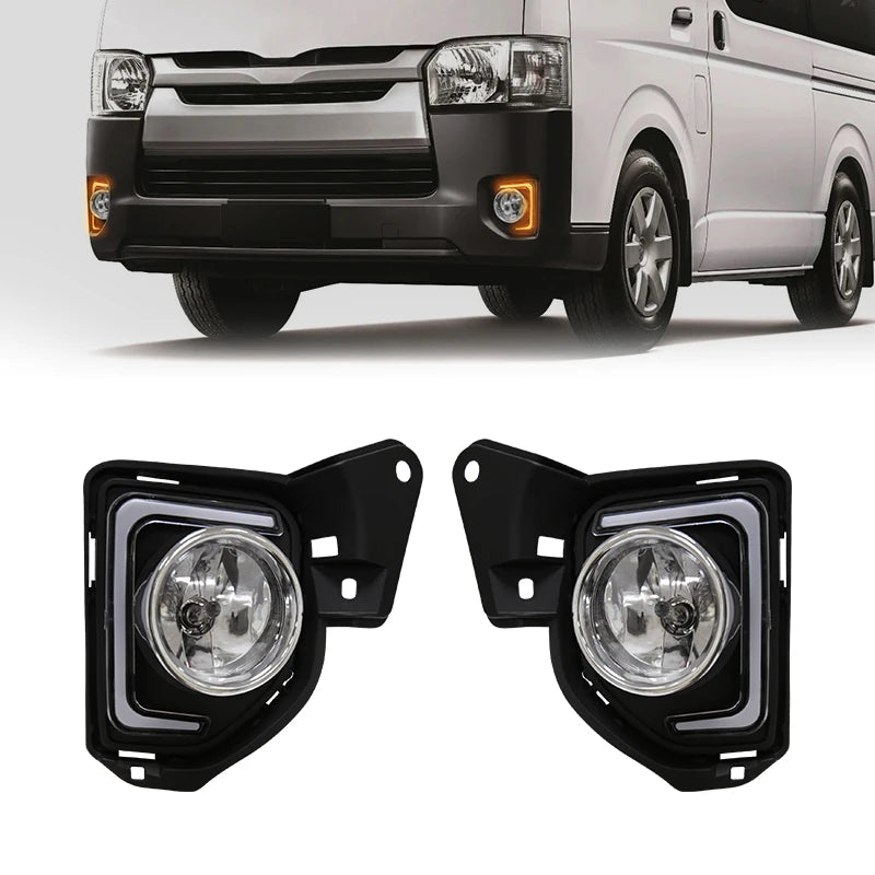 Led DRL Daytime Running Lights Fog Lamp Assembly For TOYOTA HIACE COMMUTER 2014 2015 2016  | AUTOKITSHOP